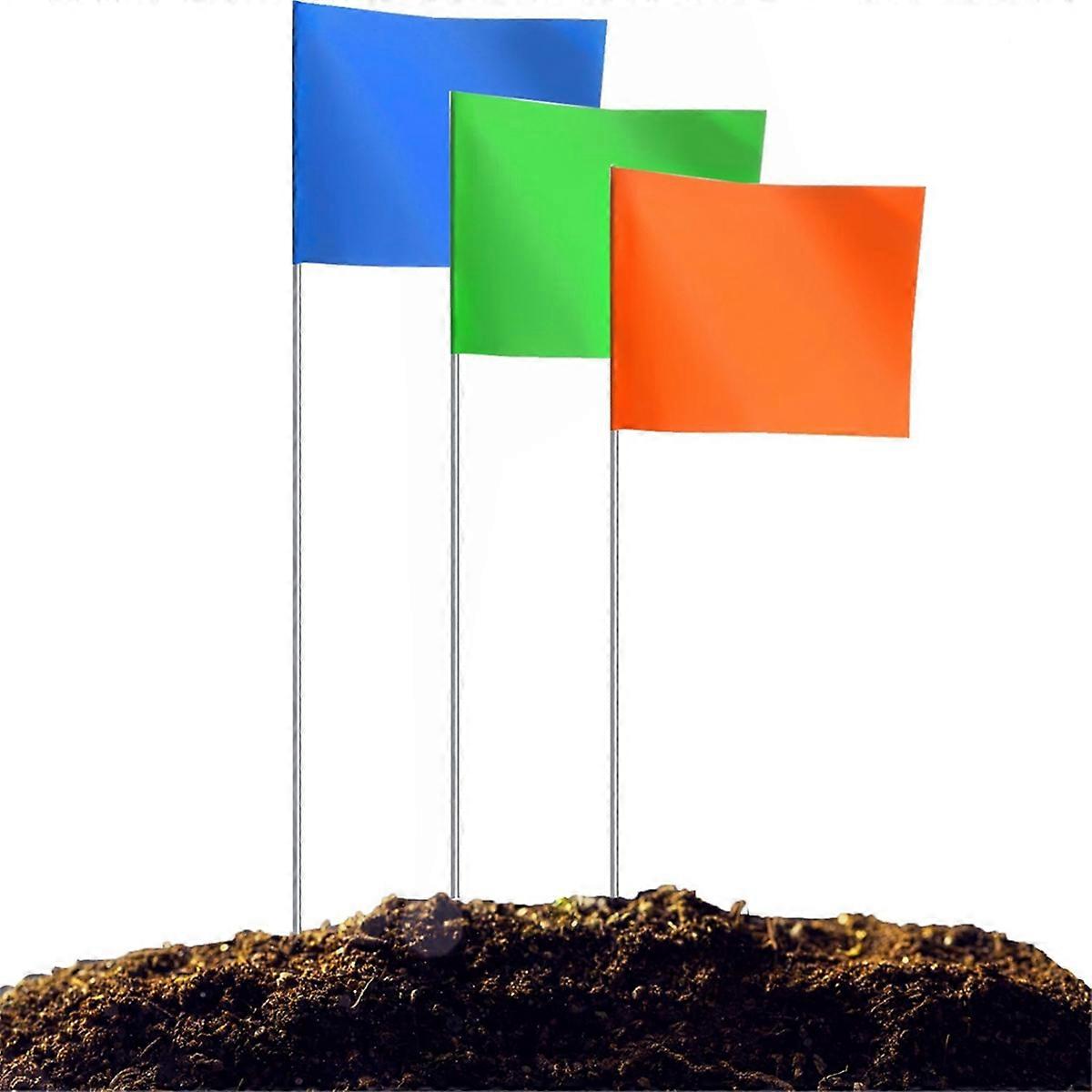 100Pack Marking Flags,Marker Flags for Lawn, Lawn Flags,Yard Markers