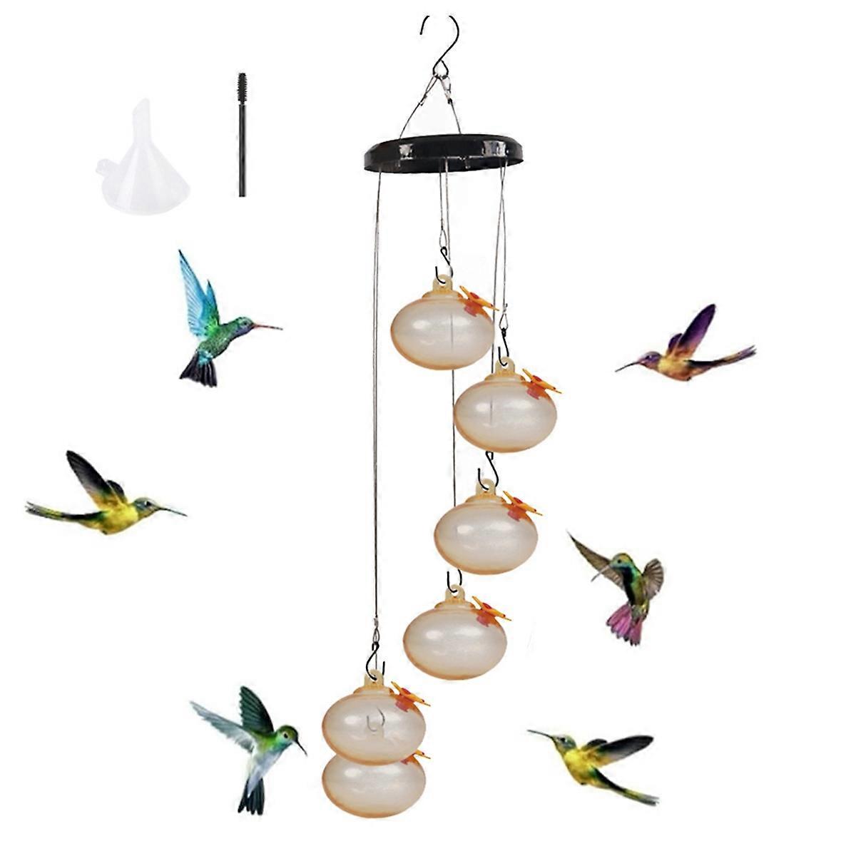 Charming Wind Chimes Hummingbird Feeders Hummingbird Feeder,E
