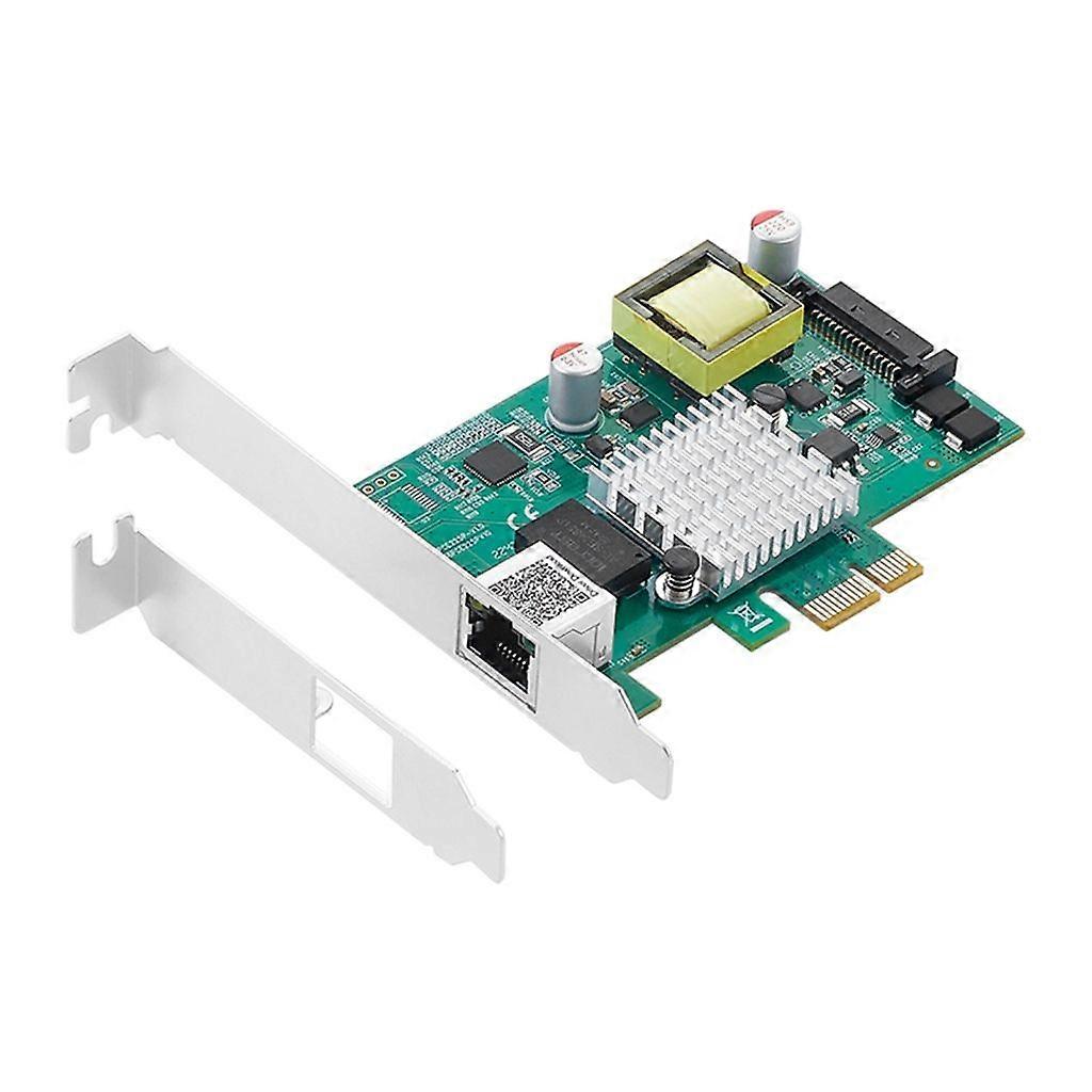 2.5بطاقة توسعة شبكة PCI-E بسرعة جيجابت POE إيثرنت RJ45 إلى PCI-Express X1