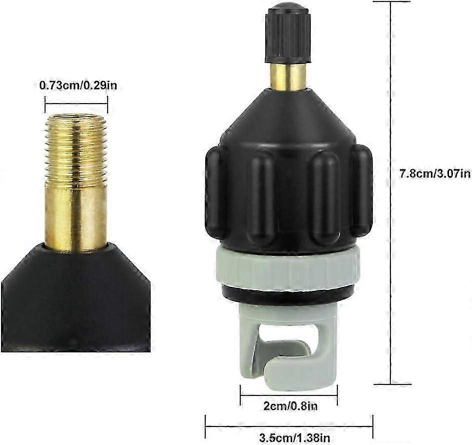 For Kayak Adapter Sup Adapter Conventional Air Pump Sup Adapter Sup Pump Adapter Pump Air Valve Inflation Adapter for Paddle Board Inflatable Kayak Bo