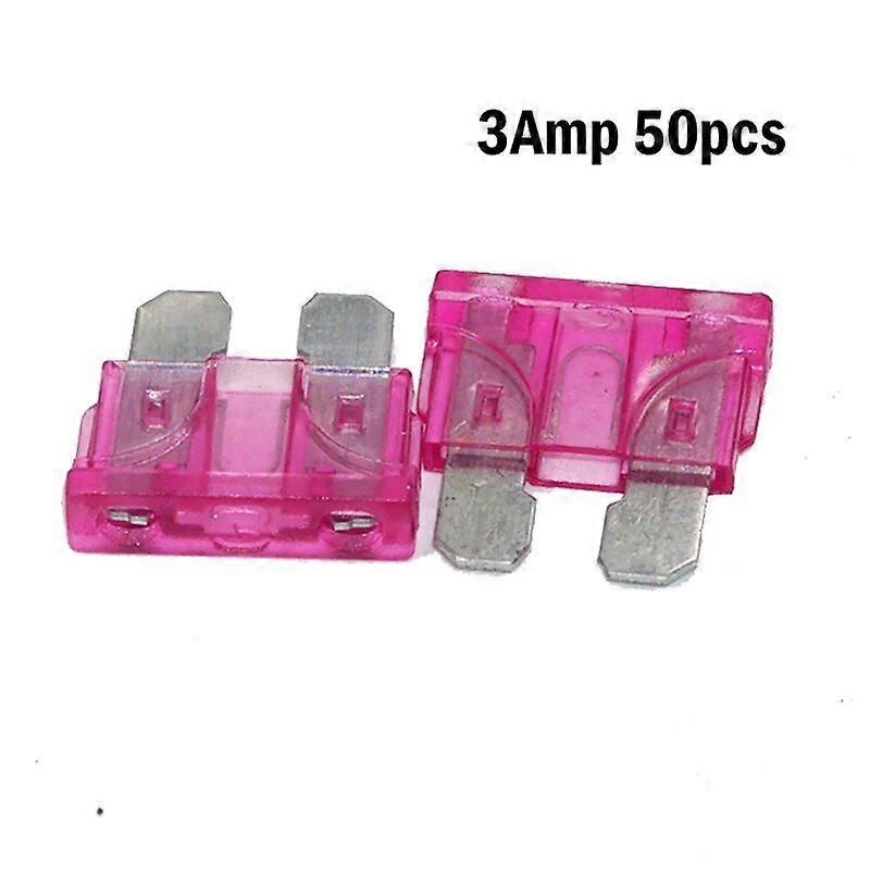 50pcs Standard Fuse Assortment kit 5/10/15/20AMP Regular APR/ATO (Open)/ATC Blade Fuses for Cars, Trucks, Boats,Automotives