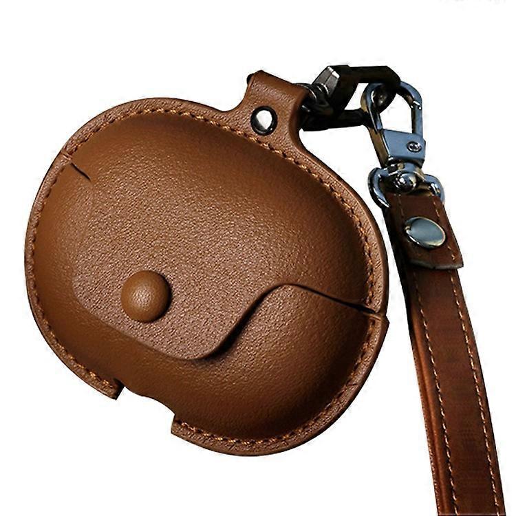 Compatible For Huawei FreeClip Wireless Charging Case Leather Cover Anti-drop Protector with Short Strap