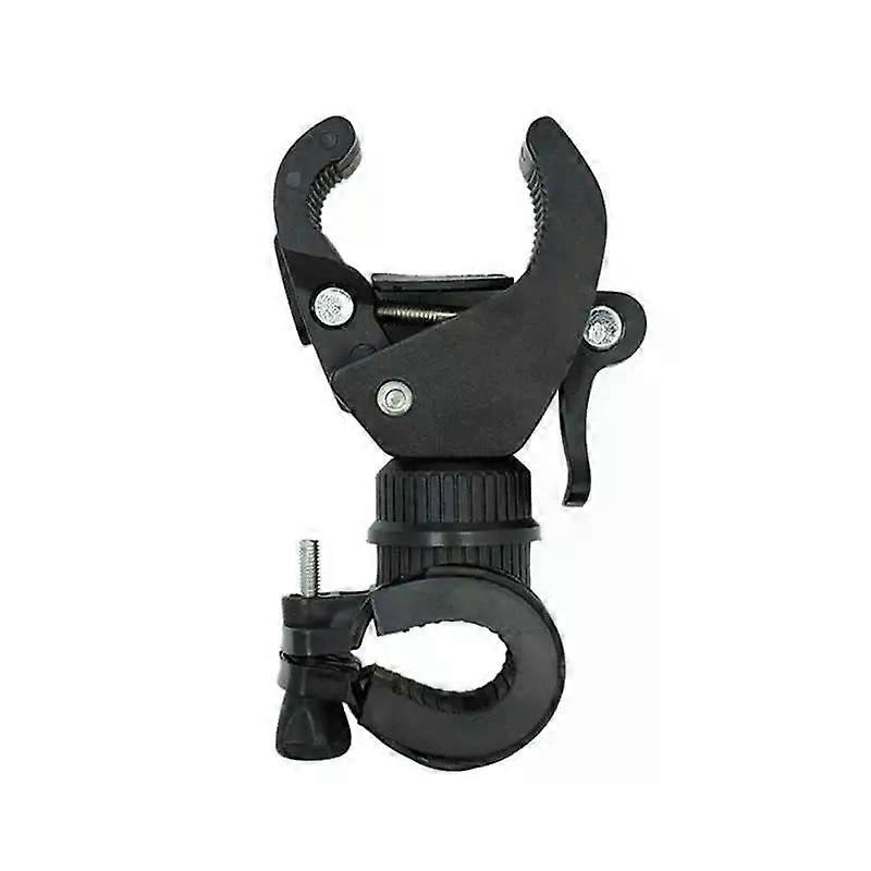 Bicycle Handlebar Flashlight Clip Holder Universal 360 Degree Rotating Bike LED Torch Mount Clamp Grip Bracket