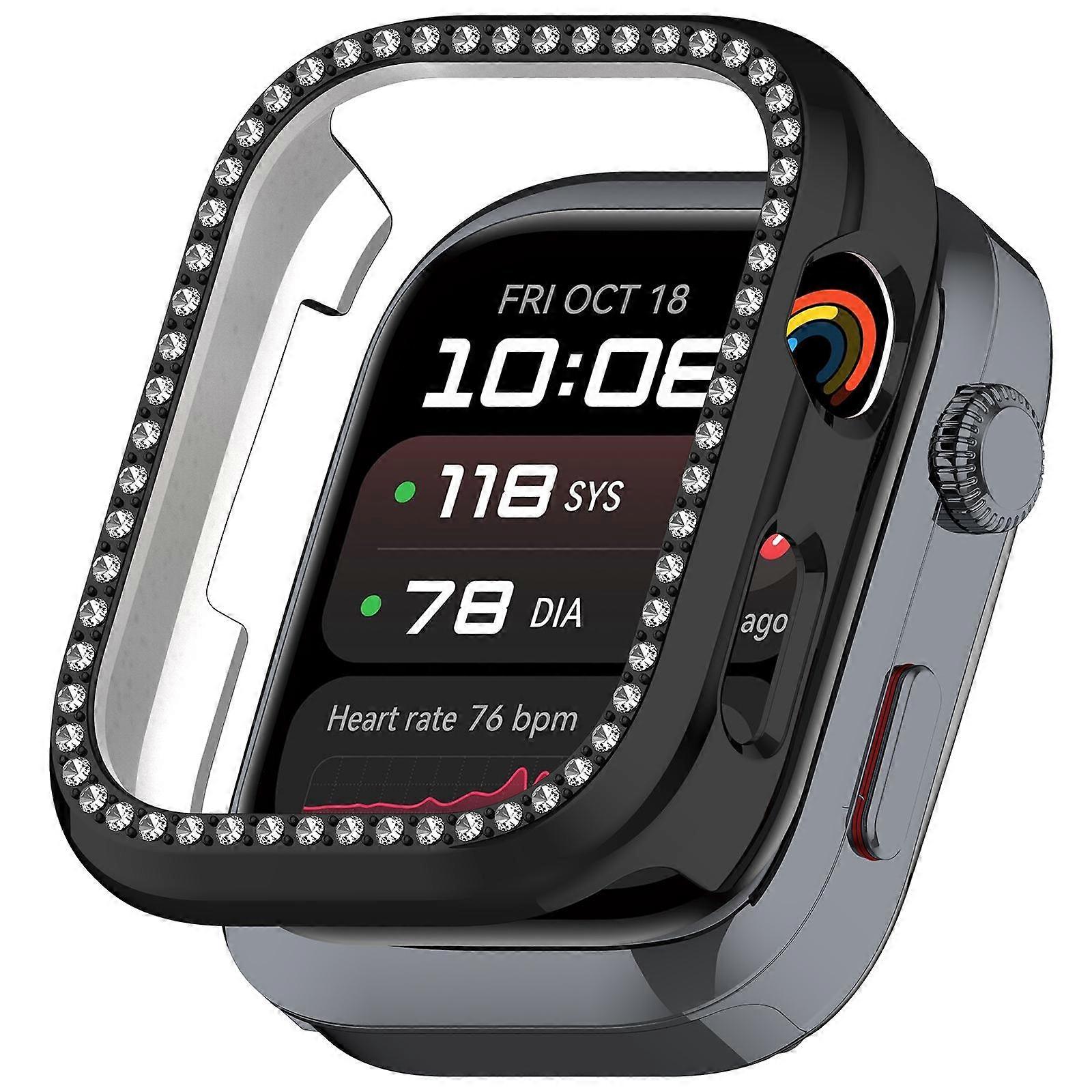 Single Row Diamond Half Coverage Hollow PC Watch Protective Case For Huawei Watch D2