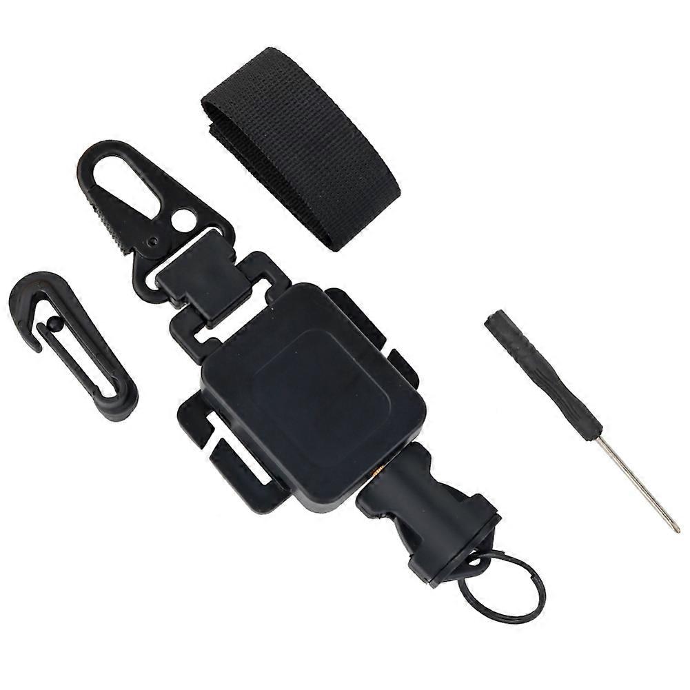2 In 1 Outdoor Anti-theft Telescopic Buckle Small Pouch & Keychain Holder Anti-lost EDC Retractable Spring Rope