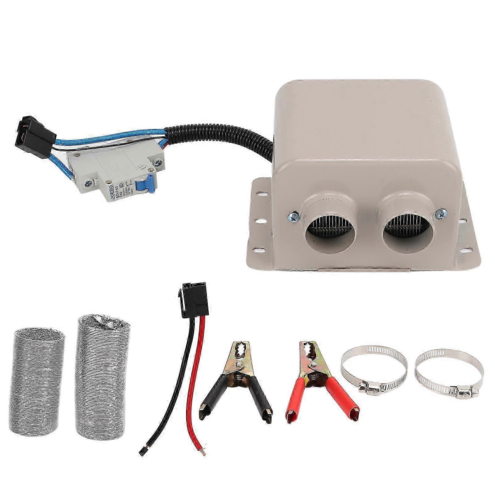 Riscaldatore di sbrinamento elettrico per auto 800 W Ventola di riscaldamento per parabrezza per auto a riscaldamento rapido portatile con 2 Holes12V_Featured regalo 3753
