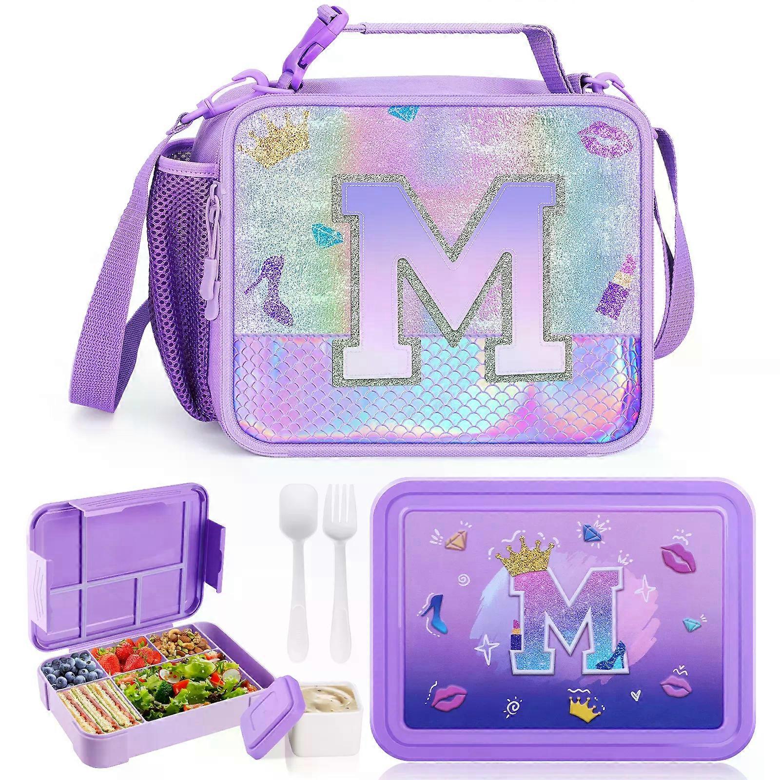 Childrens Lunch Box Unicorn Bento Lunch Box With Thermal Lunch Bag Kids Leakproof Food Container For Travel Back To School