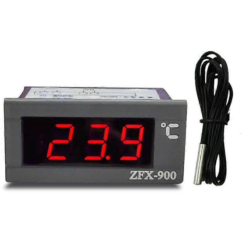 Built-in Digital Display Panel Freezer Thermometer - Black