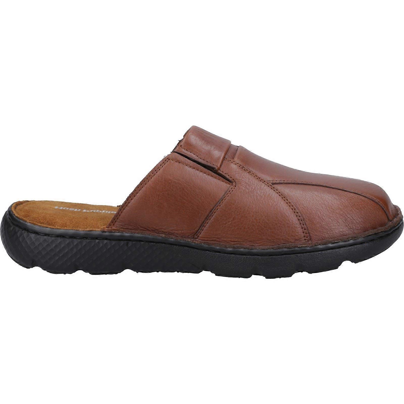 Hush Puppies Carson 棕色皮革男士凉鞋 夏季-12
