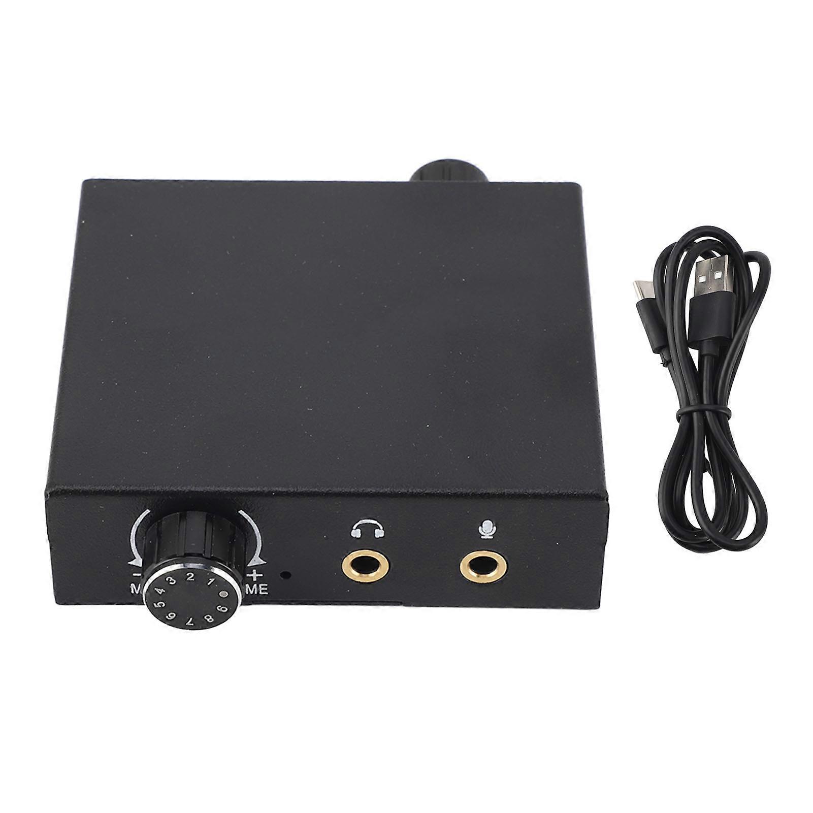 USB Card Professional Plug and Play USB2.0 External Stereo Sound Adapter Windows Linux IOS Android for PS5