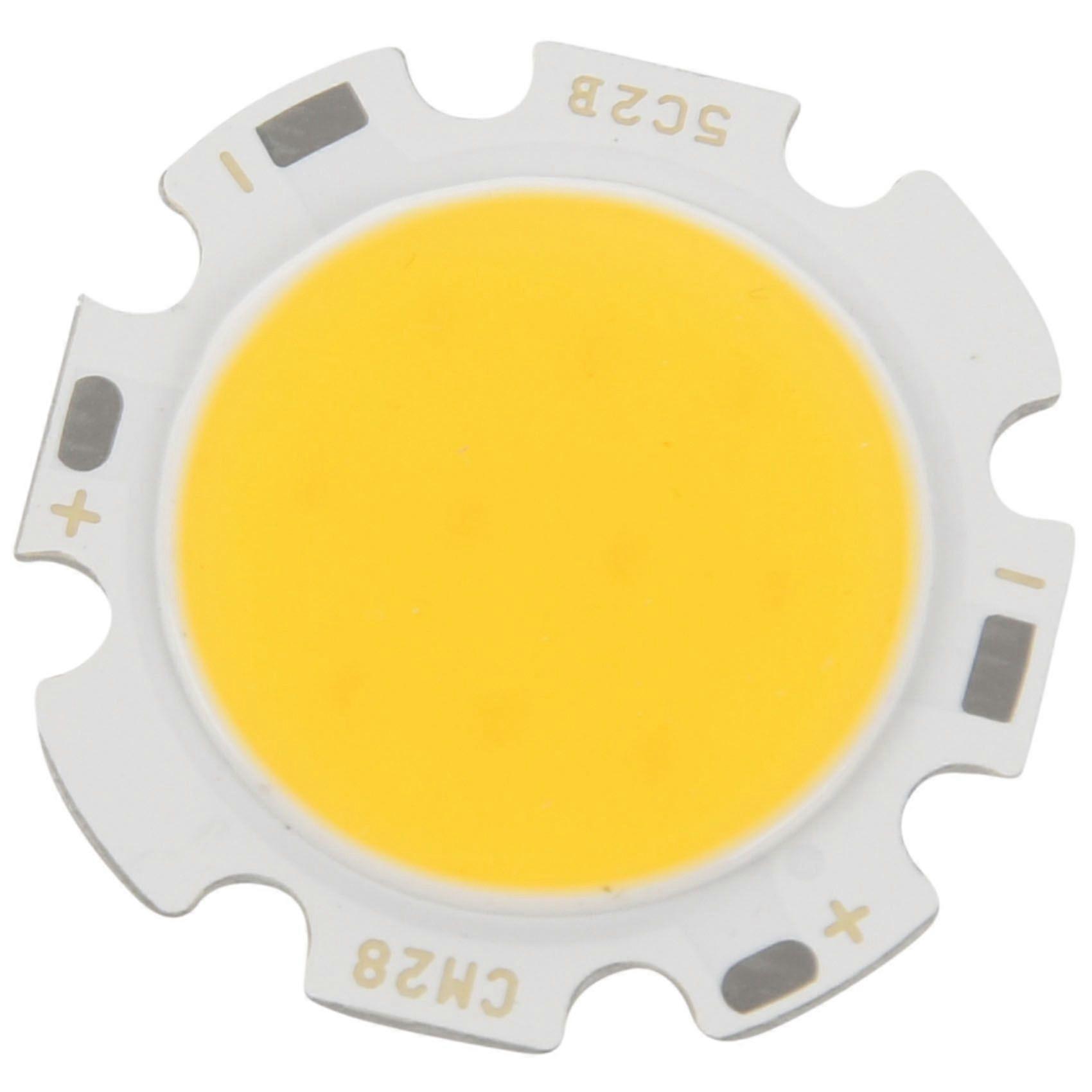 5W Chip Light Round COB Super Bright LED Light LED Lamp Bulbs Warm White DC15-17V