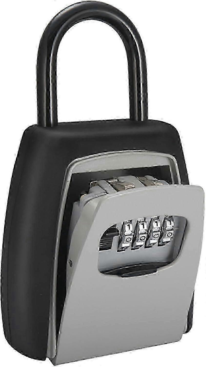 תיבת נעילה כספת מפתח סגסוגת אלומיניום, לחצן לחיצה על סיסמה חיצוני