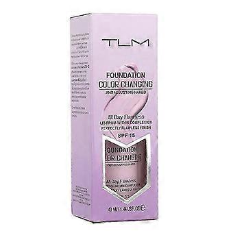 30ML TLM Color Changing Foundation Makeup Full Coverage Primer Base Sunblock SPF 15 Matte Foundation