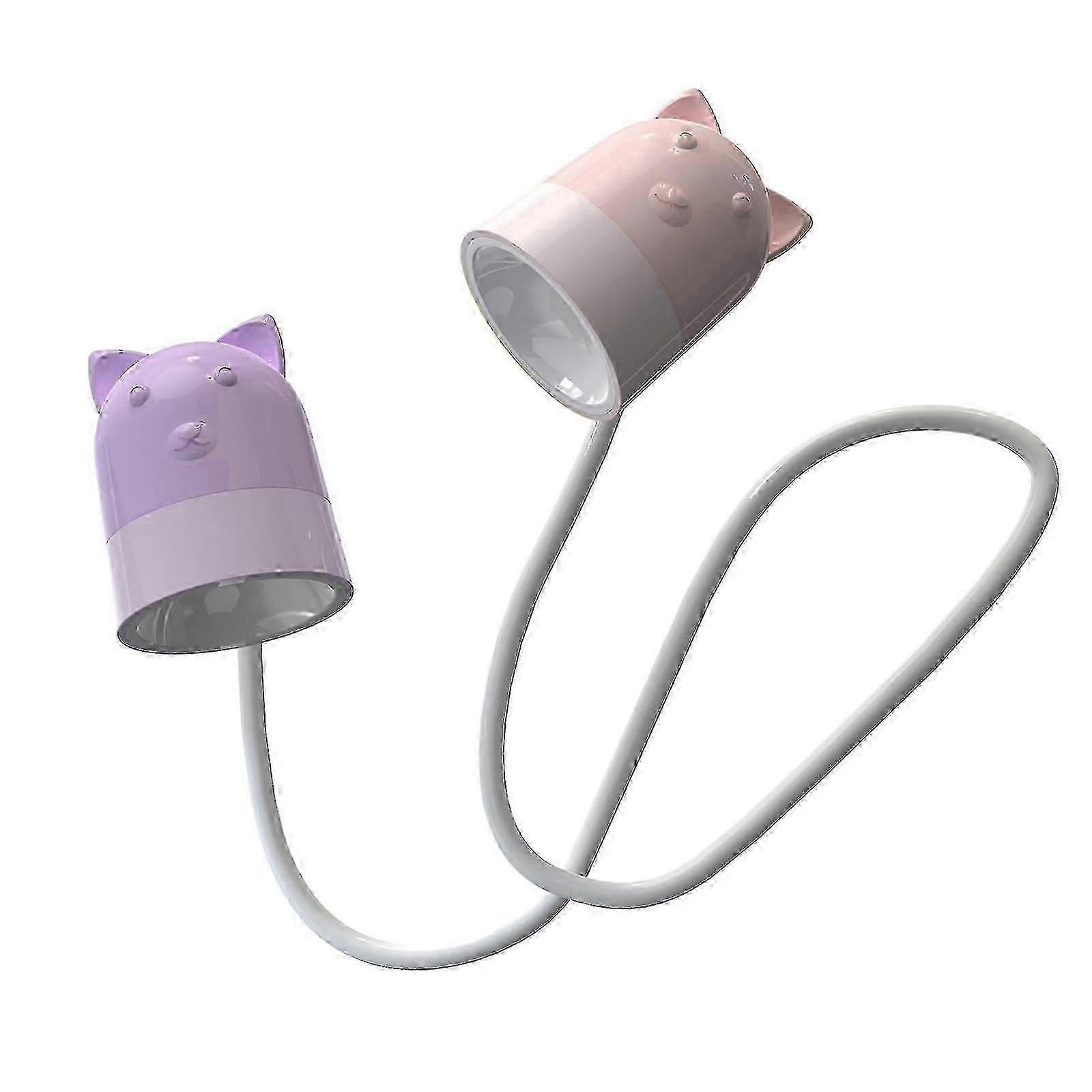Kids Reading Light, Cute Book Lights For Reading In Bed, Led Neck Reading Light Bendable Headboard Light