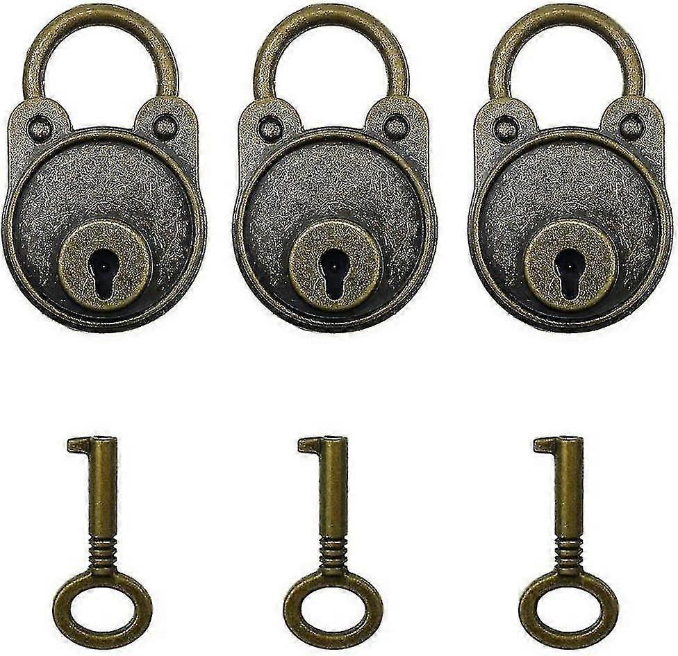 3pcs Vinta Mini Archaize Pads Key With Keys ()