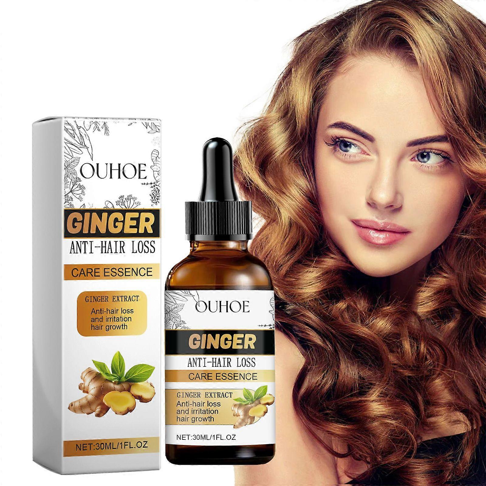 30ml OUHOE Ginger Essence Herbal Scalp Serum for Root Vitality and Volume