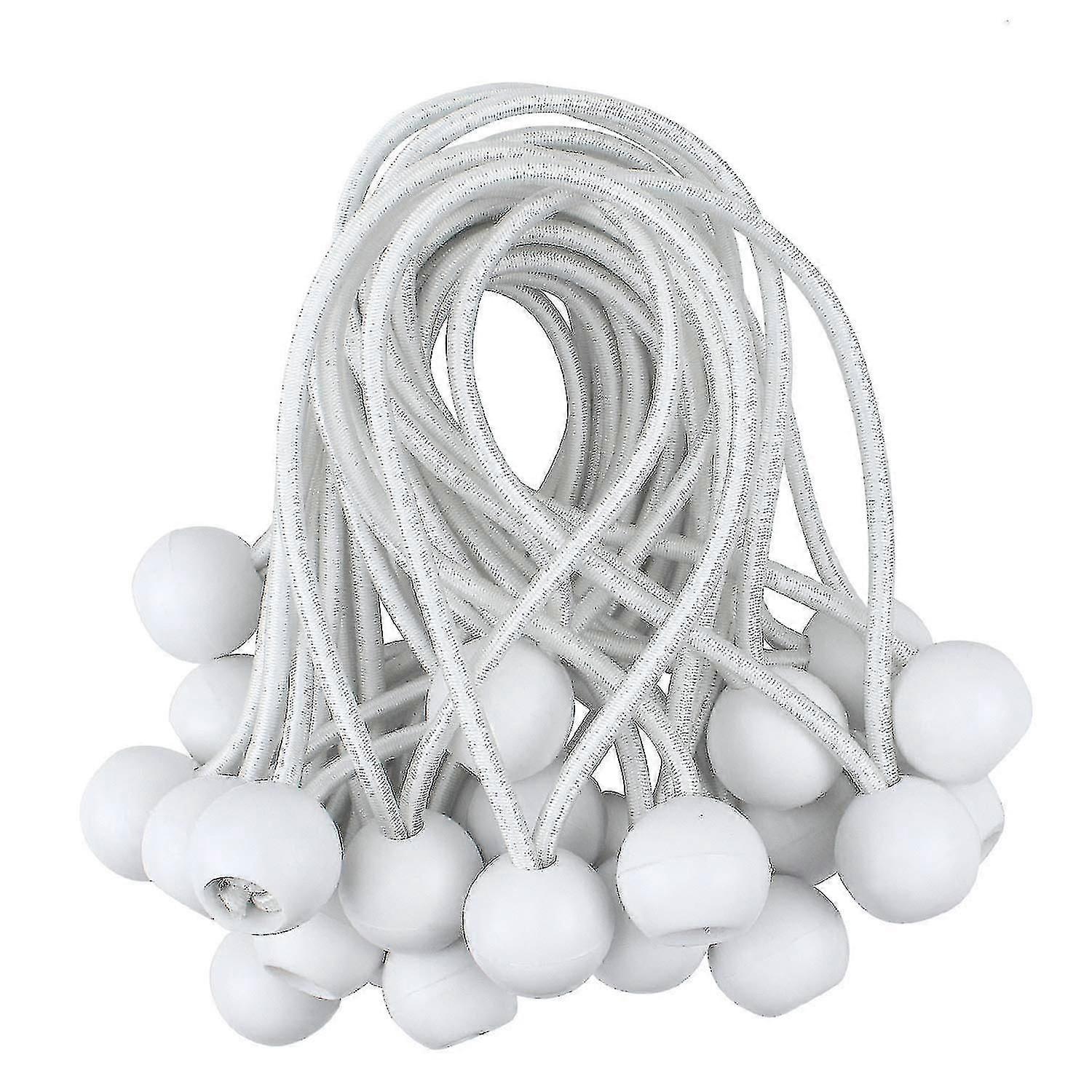 Outdoor Tent Straps, Elastic Ball Rubber Bands, Tarpaulin Fixing A (50 Pieces)