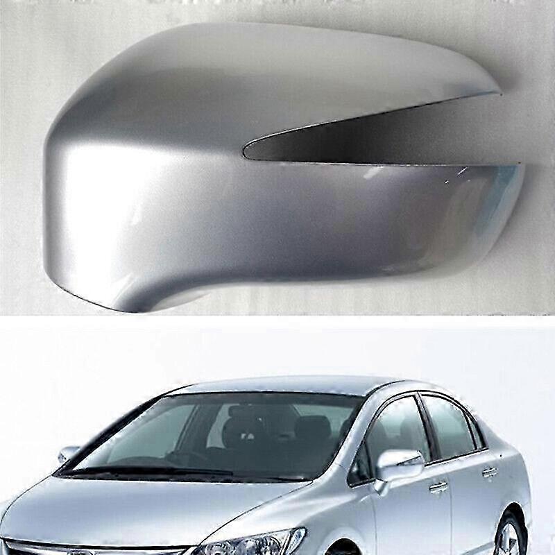 2011-2006 Civic Left Rearview Mirror Silver Cover Lid and Case Shell