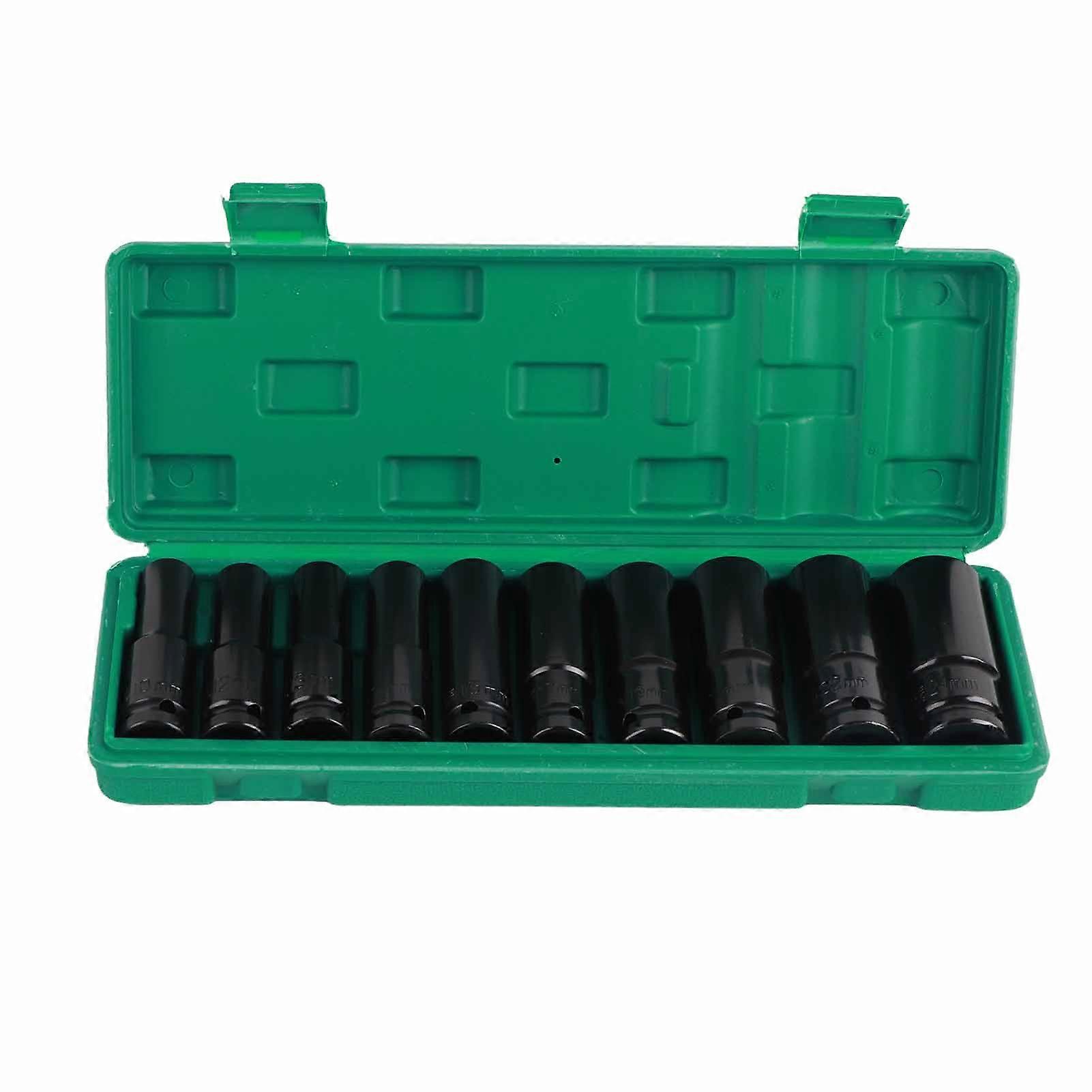 Wrench Socket 1/2in Square Impact Hex Sockets Tool Set Kit for Working Maintenance