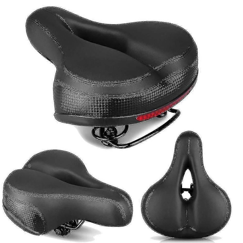 Bisiklet Eyeri Ekstra Geniş Büyük Popo Binicilik Jeli Dolgulu Bisiklet Konforlu Kalınlaştırılmış Koltuk