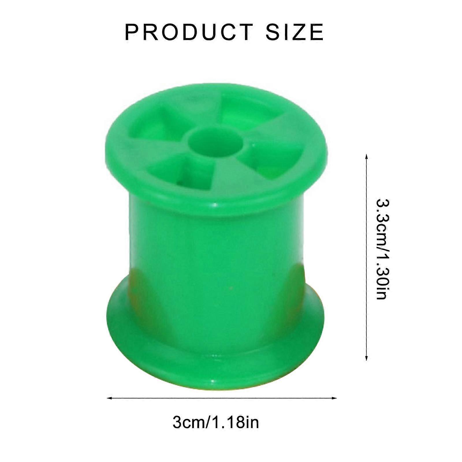 16-Piece Bird Toy Parts Colorful Plastic Spools for Parrot Foot Toy Chew Toys Random Color Spool 1.3x1.2 Inches