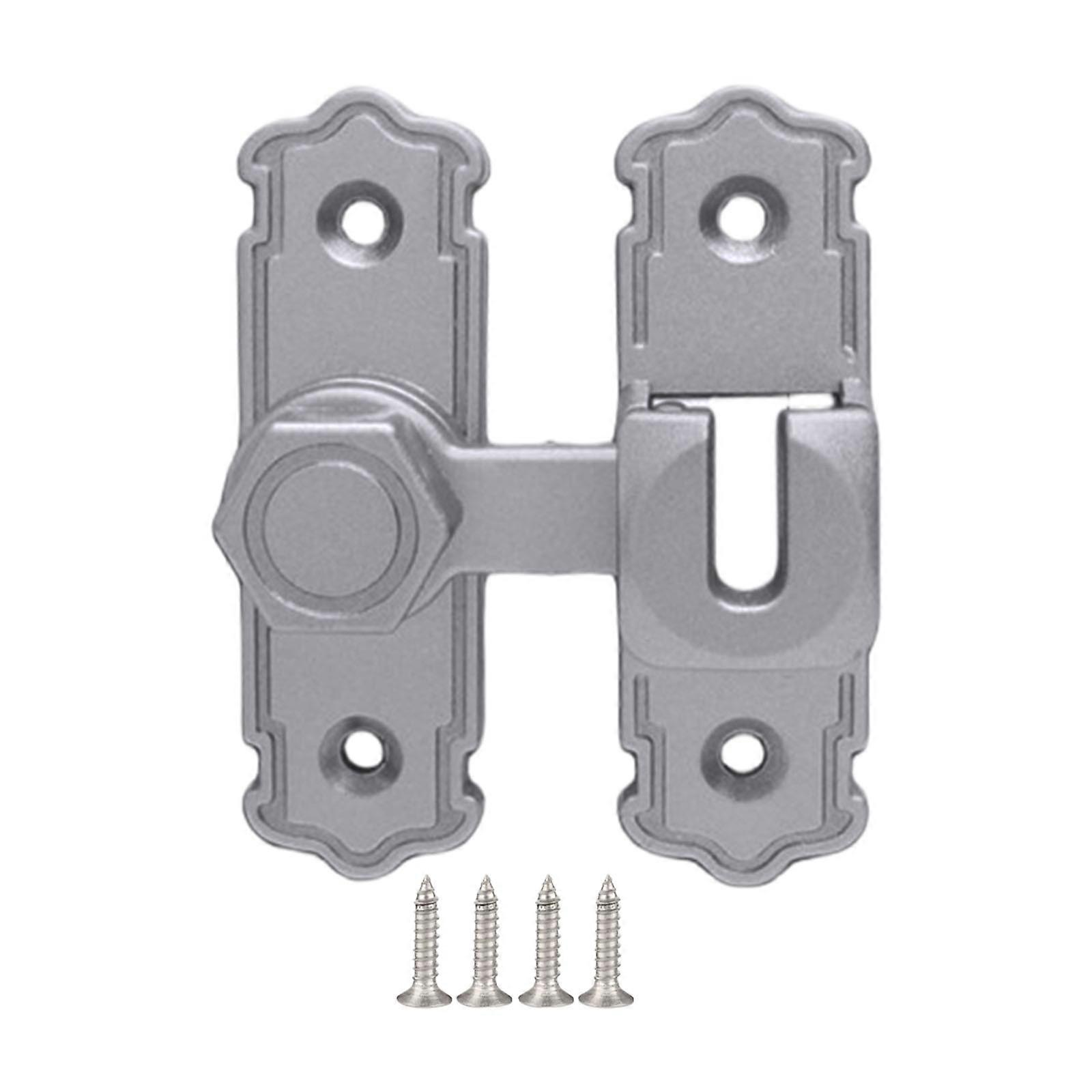 Portable Designs 180 Degree Flip Latches Lock Latches for Secure Space Like Bathrooms and Bedrooms Daily Casual Use Phantom Gray