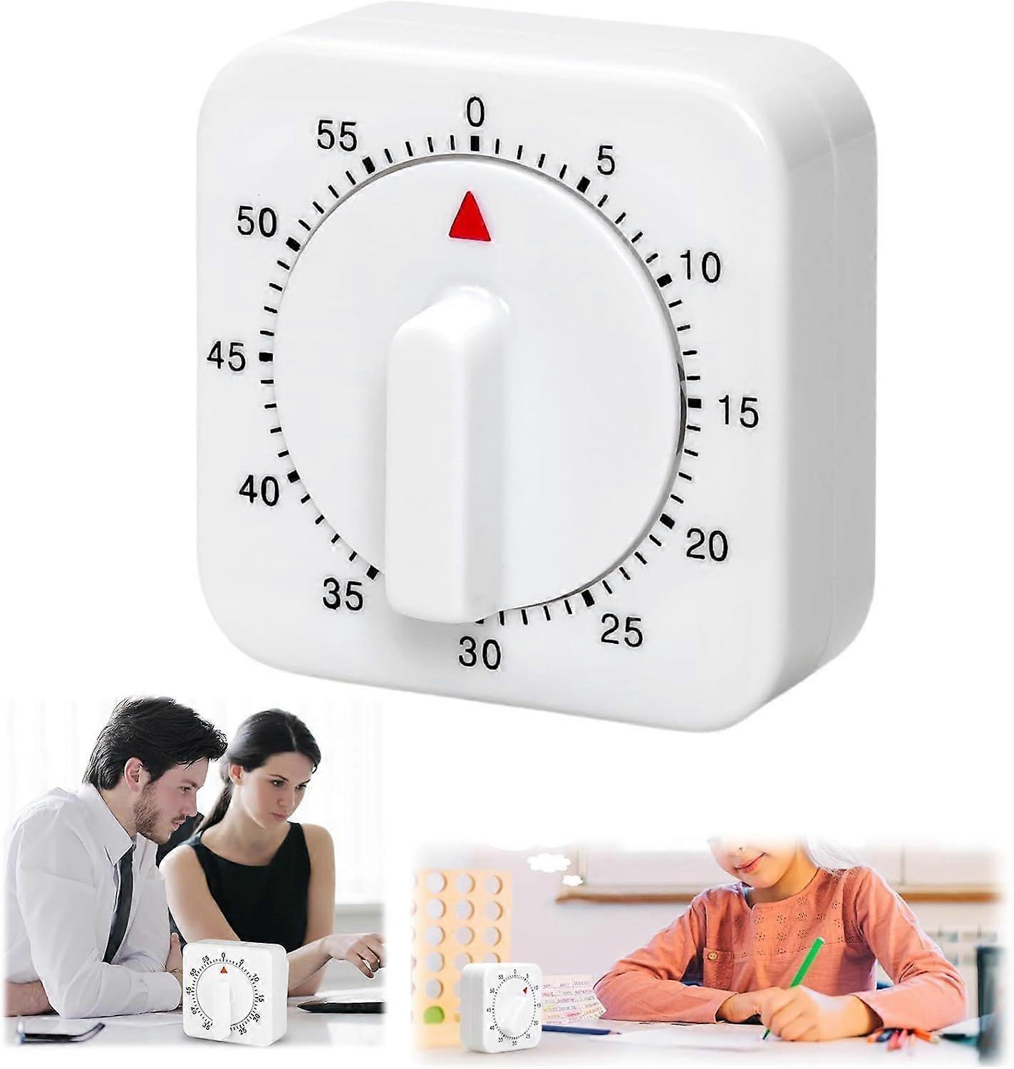 Egg Timer, 60 Minute Mechanical Kitchen Timer, Mechanical Kitchen Timer, Mechanical Timer, for Cooking, Baking, Washing, Fitness, Learning, Playing, T