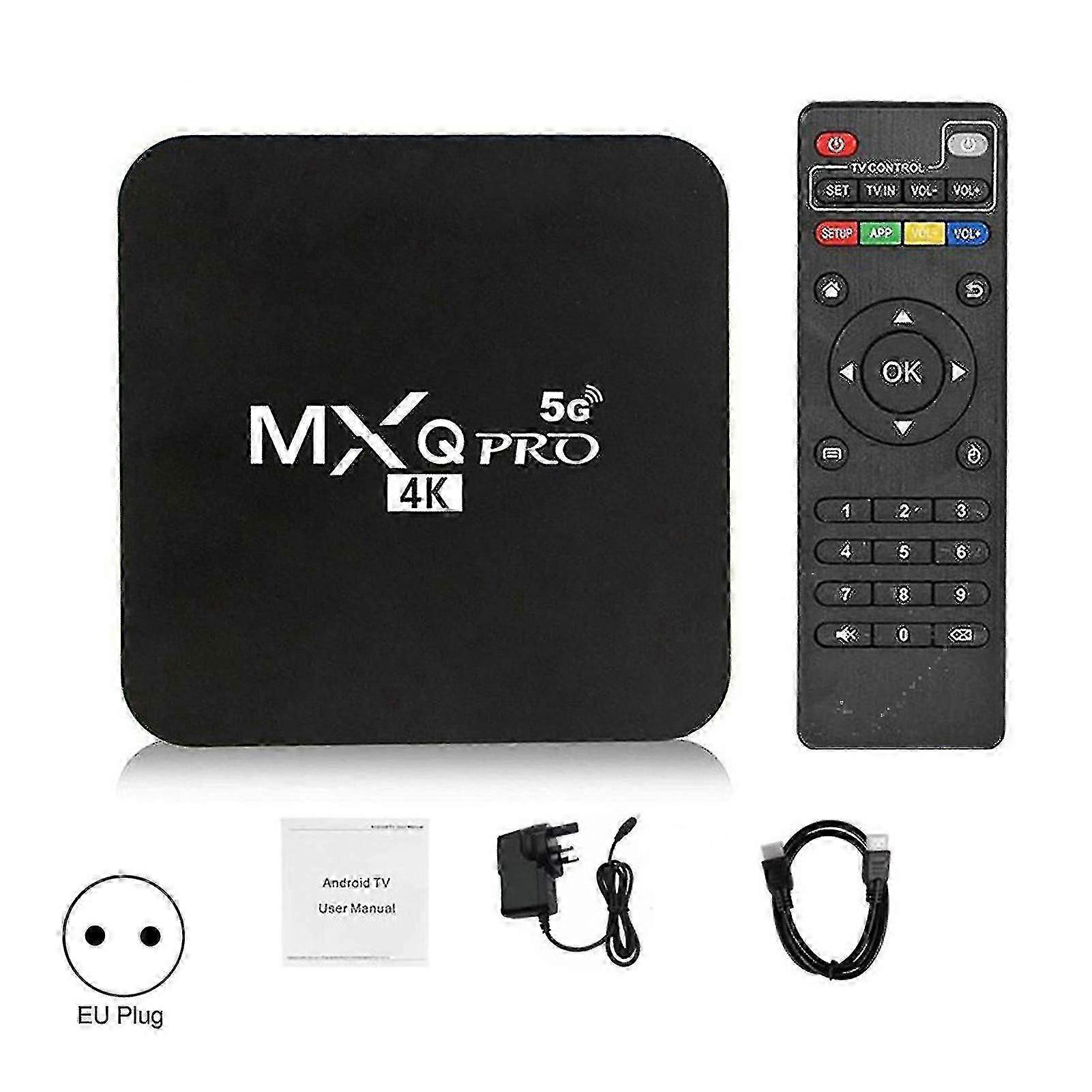1set Mxqpro Tv Tuner Multifunctional Practical Abs 5g 4k Smart Set Top Box Tv Box For Home