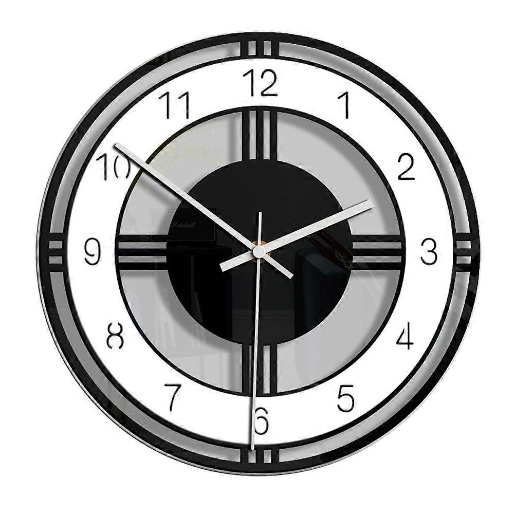 Round Wall Clock for Indoor Decor, Silent Functionality and Clear Display Design