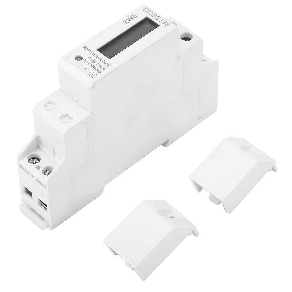 High quality  DDS5188 Single-phase 1p rail type energy meter 5-30A