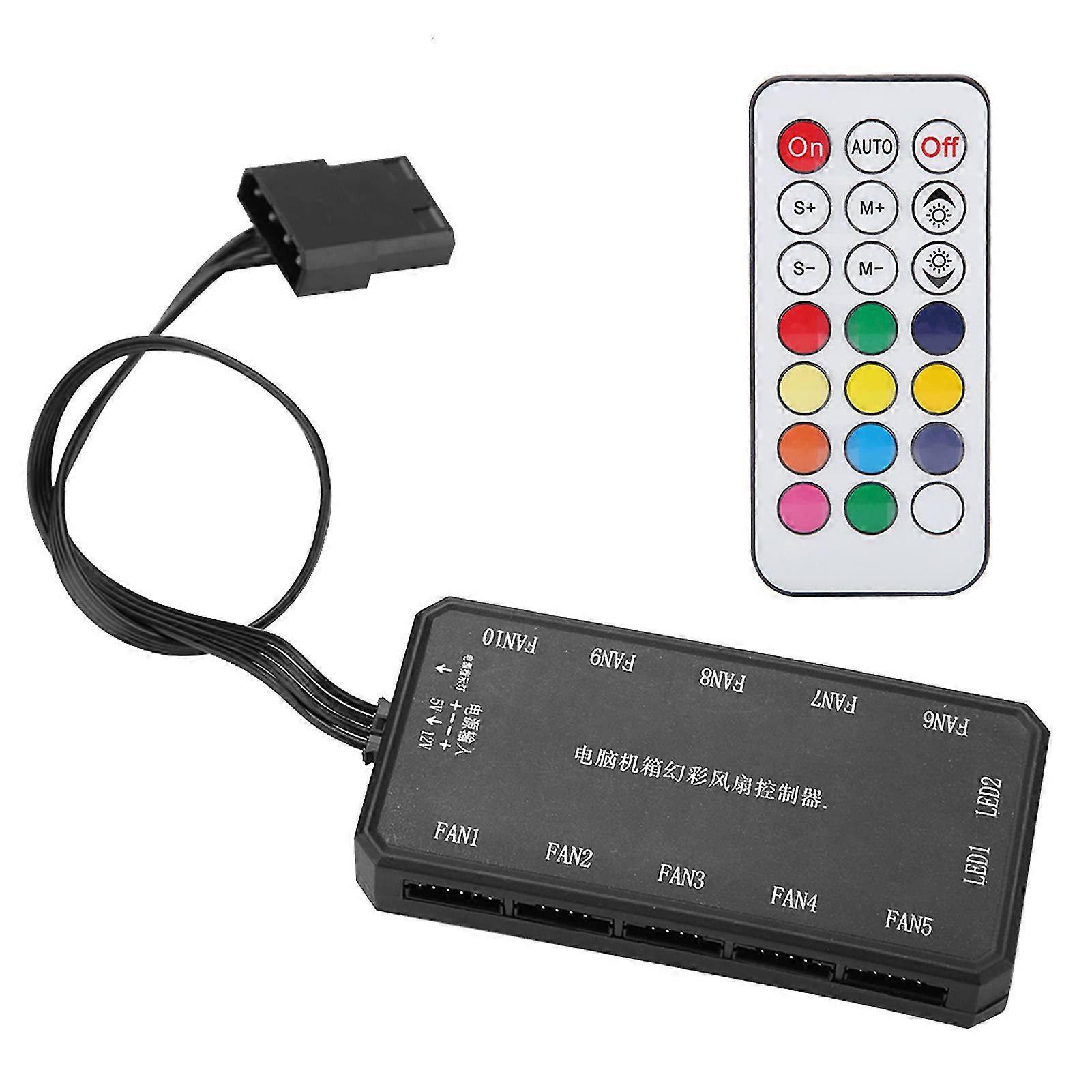 Cooling Fan Controller 15m RF Wireless Control Computer Fan Controller Fan Controller Enhanced Features
