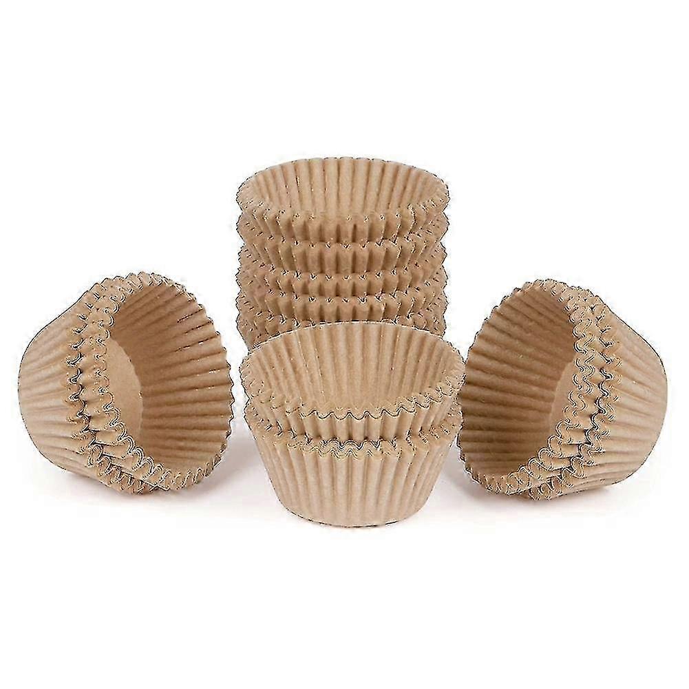 brown greaseproof baking cups suitable for mini cupcakes and muffins
