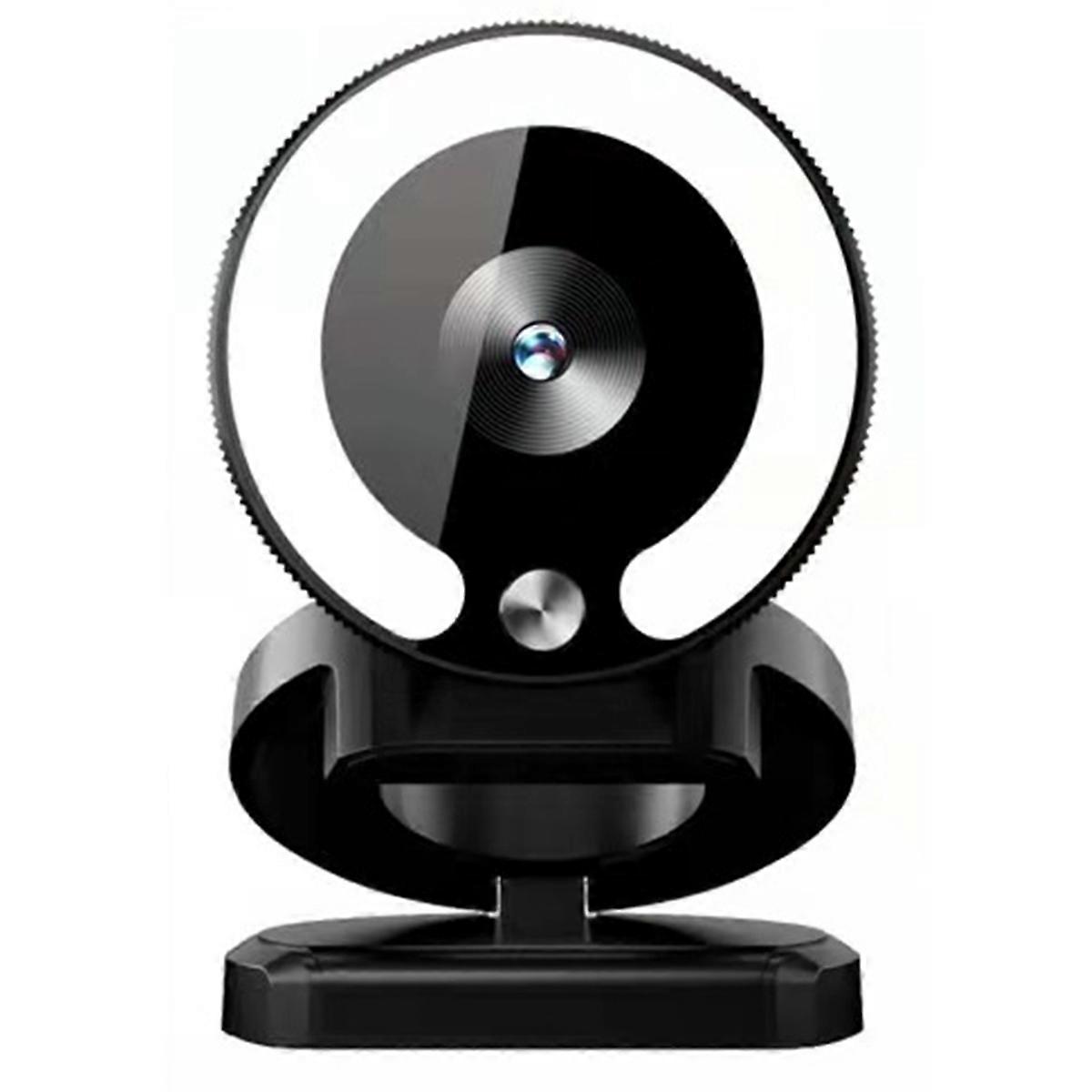 4K Webcam HD Camera with Fill Light Laptop PC Computer Live Broadcast Camera Video Web Camera Micro