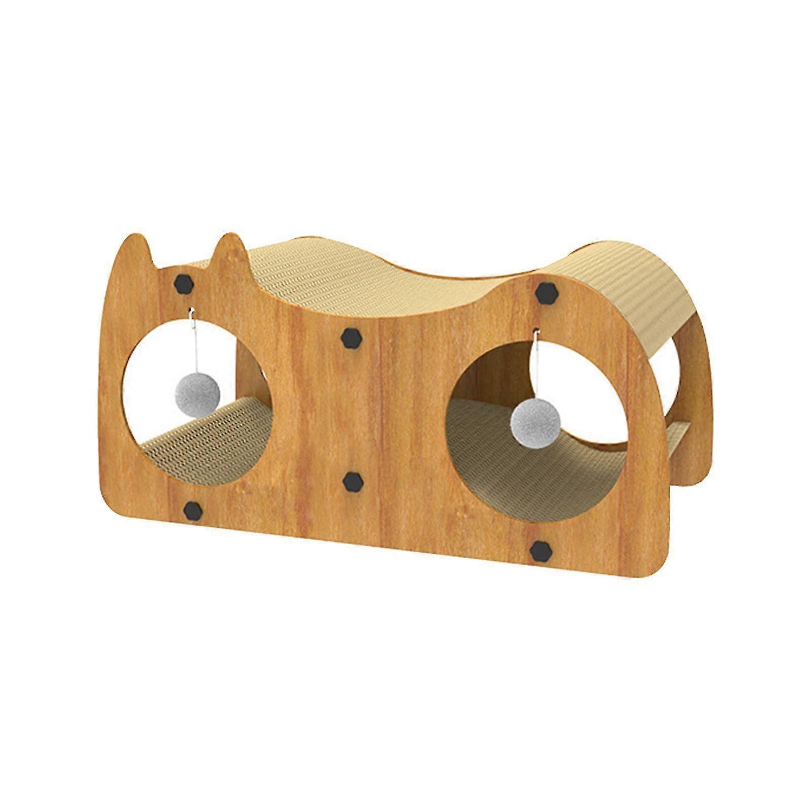 Cat Scratcher Lounge Bed for Kittens, Claw Toy, Furniture Protector, and Corrugated Cardboard Scratching Pad for Pet Supplies