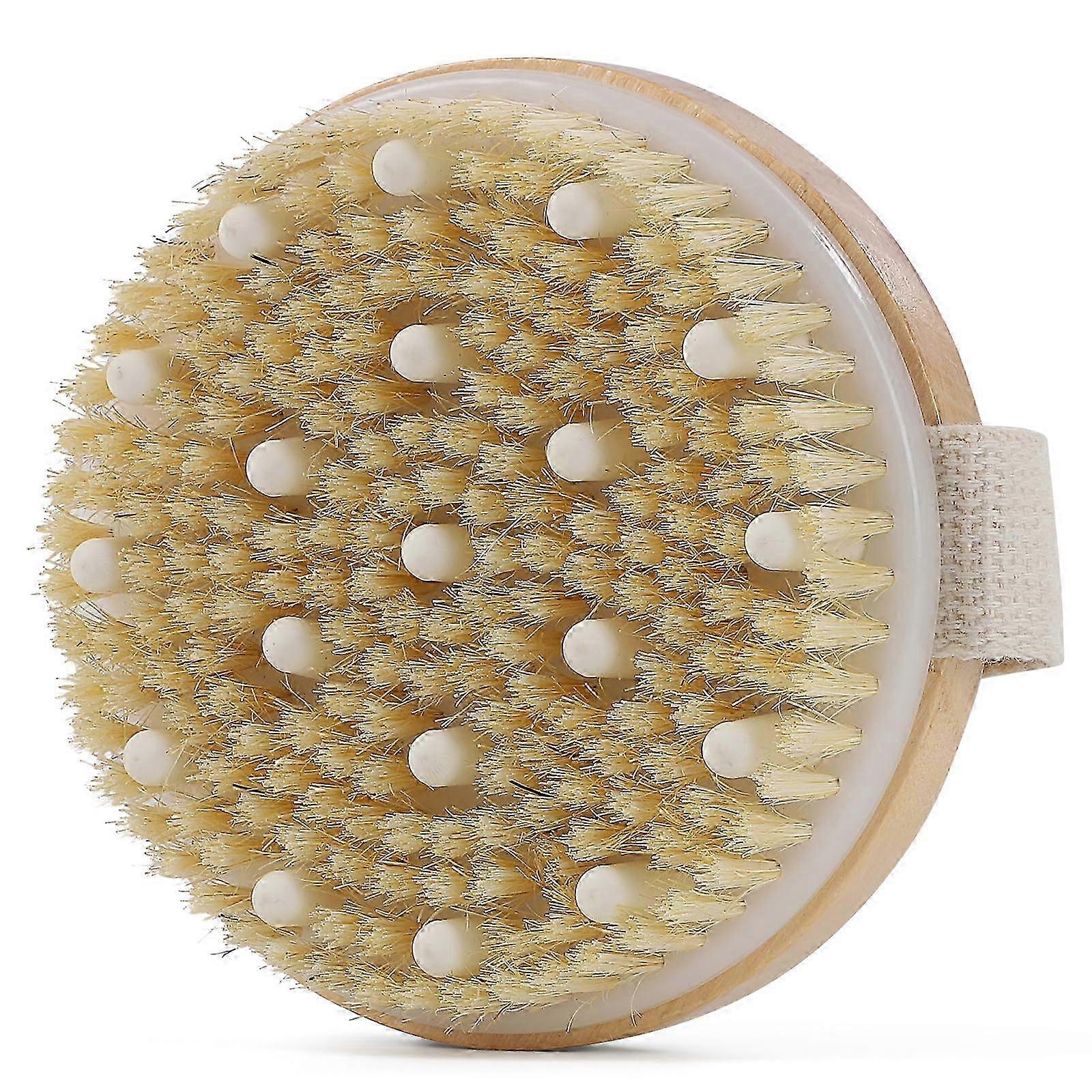 Rund eksfolierende badebørste til afslappende hudpleje