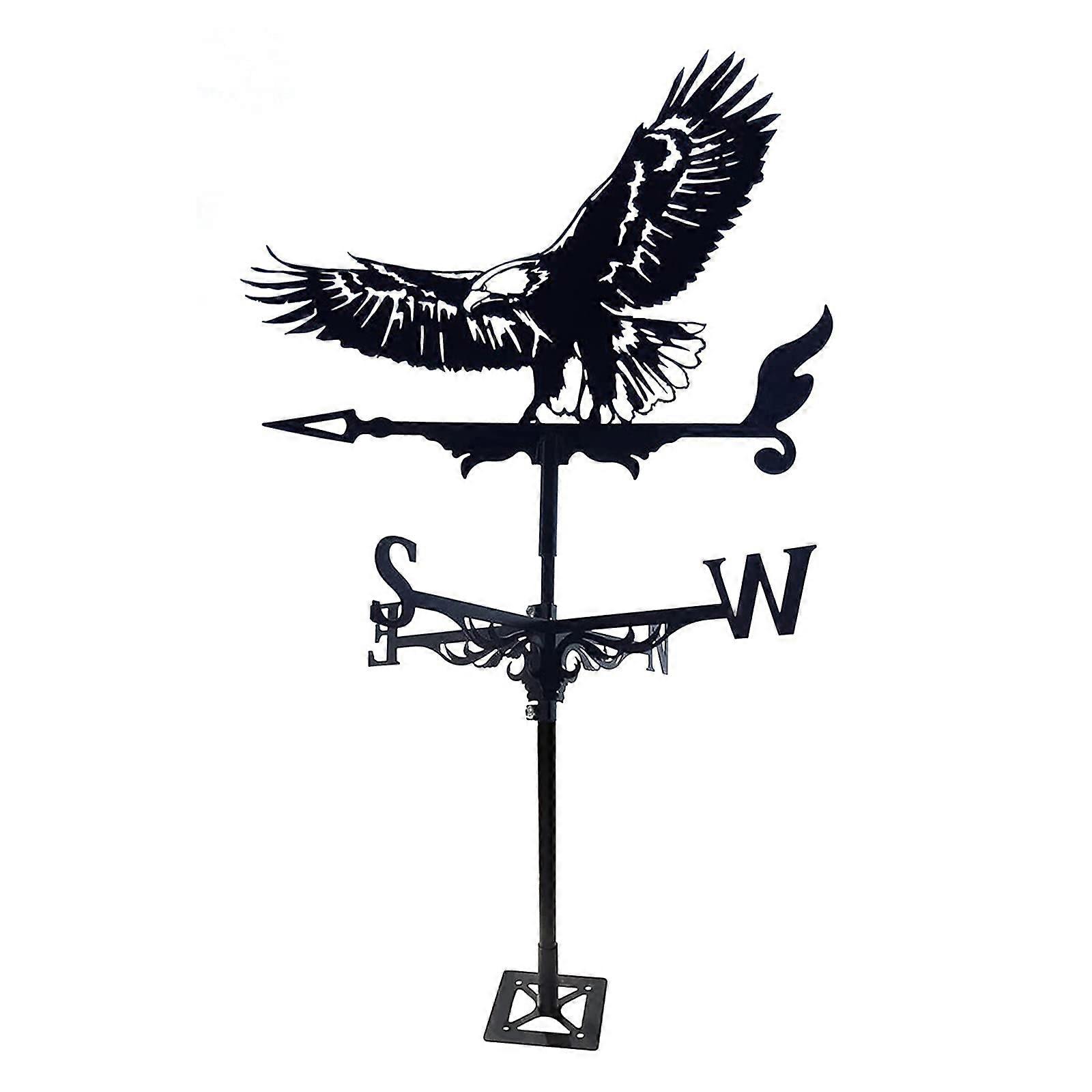 Weather vane for garden, bald eagle, metal with wind direction indicator Ref: 3869