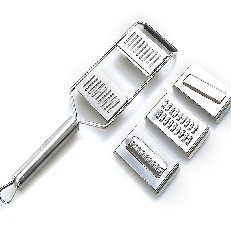 Vegetable Cutter Slicer Kitchen Chopper With 3 Replaceable Blades Stainless Steel Grater