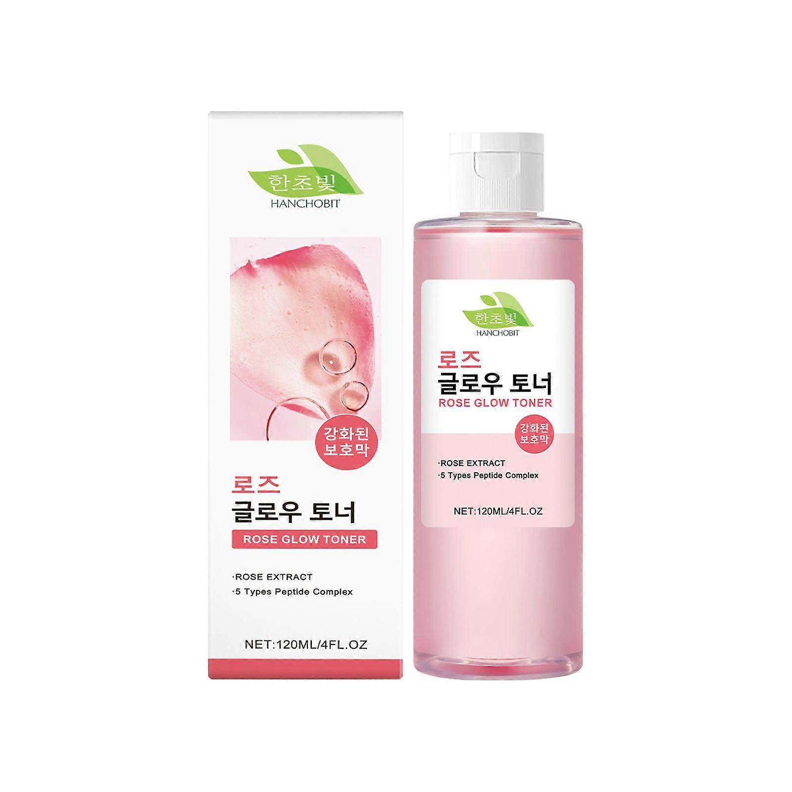 تونر ماء الورد للعناية بالبشرة تونر مرطب للوجه والشعر - 5 أنواع مركب الببتيد ونياسيناميد - ماء الورد العضوي ، مصغر المسام ، مرطب