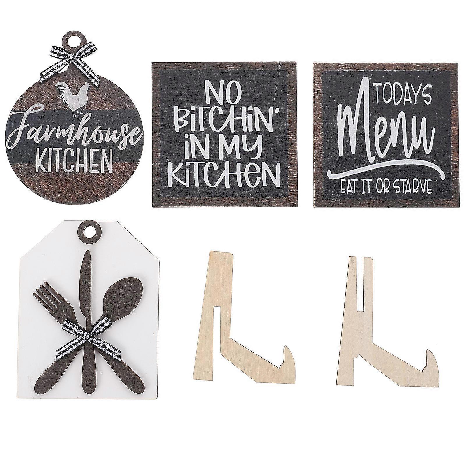 Rustic Style Farm Elements Adorn Tiered Tray Decor for Business Owners 1Set