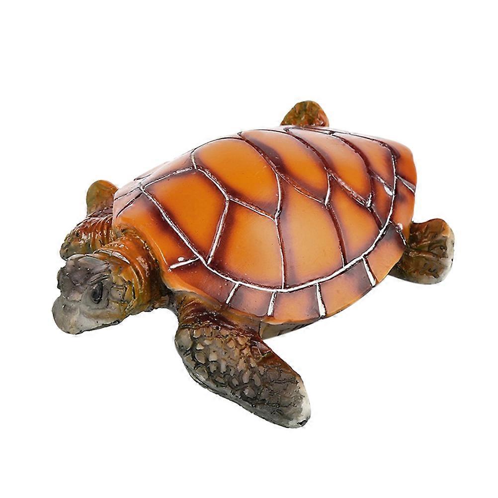 Ornament Aquarium Resin Turtle Fish Tank Decorative Item 12X10cm 4cm Height 1Set