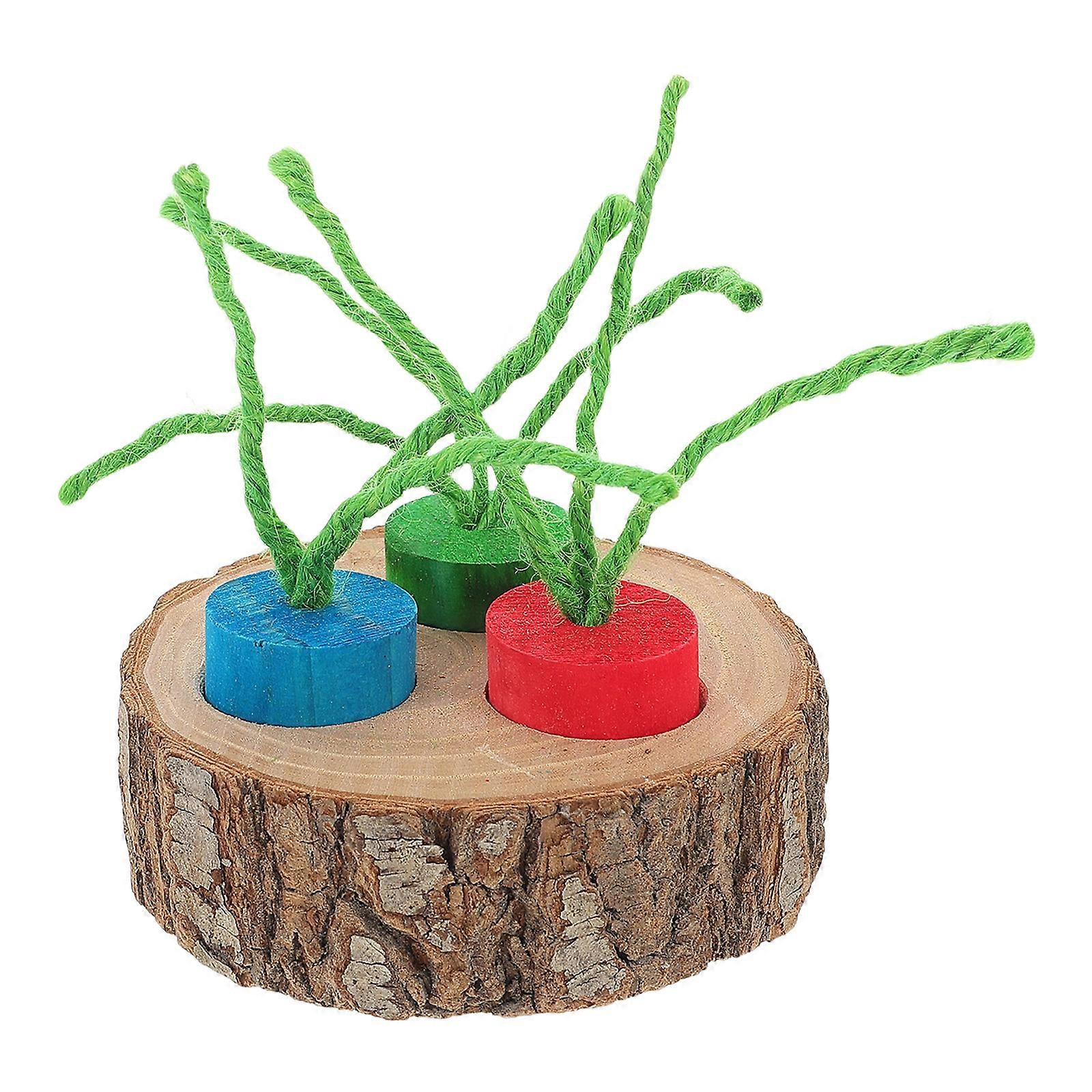 Pet Rat Foraging Toys 1Set Multi Wooden for Pet Use with Durable Design and Easy Cleanup