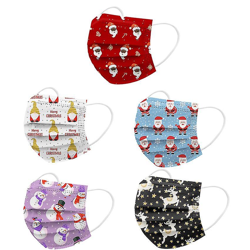 50pcs χριστουγεννιάτικη χριστουγεννιάτικη διακόσμηση μασκών παιδιών για τα δώρα σπιτιού Χριστουγεννιάτικη αρκούδα ελαφιών Πρωτοχρονιά @bugu