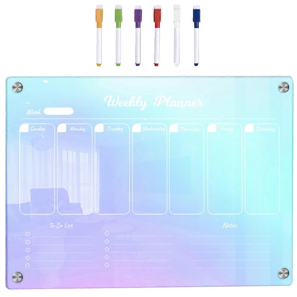 Schedule Refrigerator Magnet Planner For Use Small 29.70X21.00X0.30CM Planning 1Set