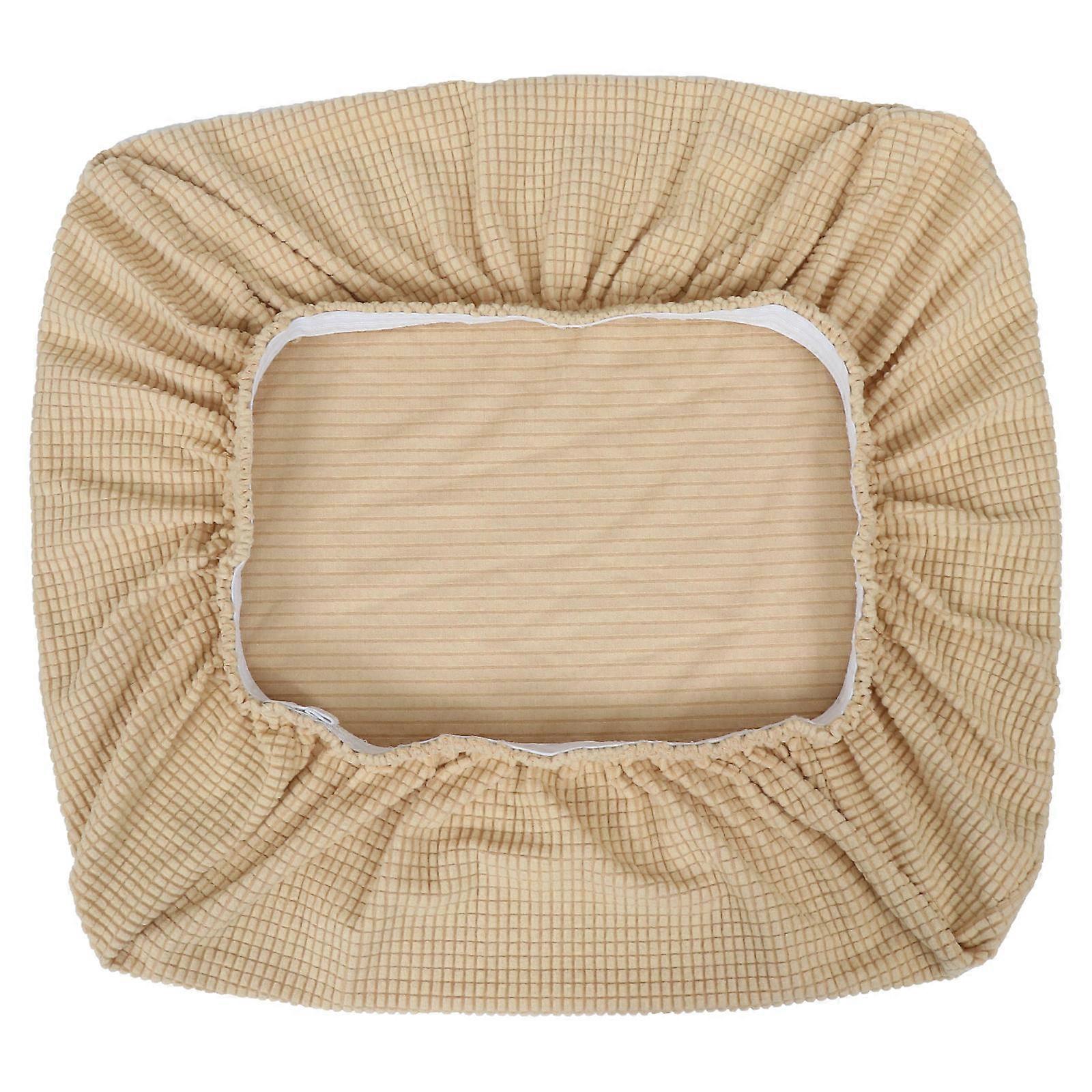 Square Stool Cover Elastic Full-wrap Home Users Hotel Use 18.08X17.29X1.18in 1Pcs