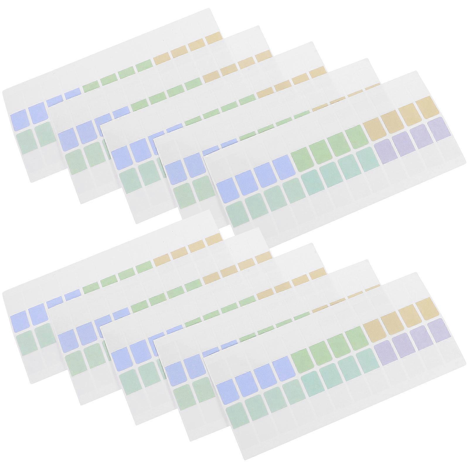 Page Tabs Strips Writable Page Marker Colors 15.50x7.00x0.10cm Pack 10 Sheets
