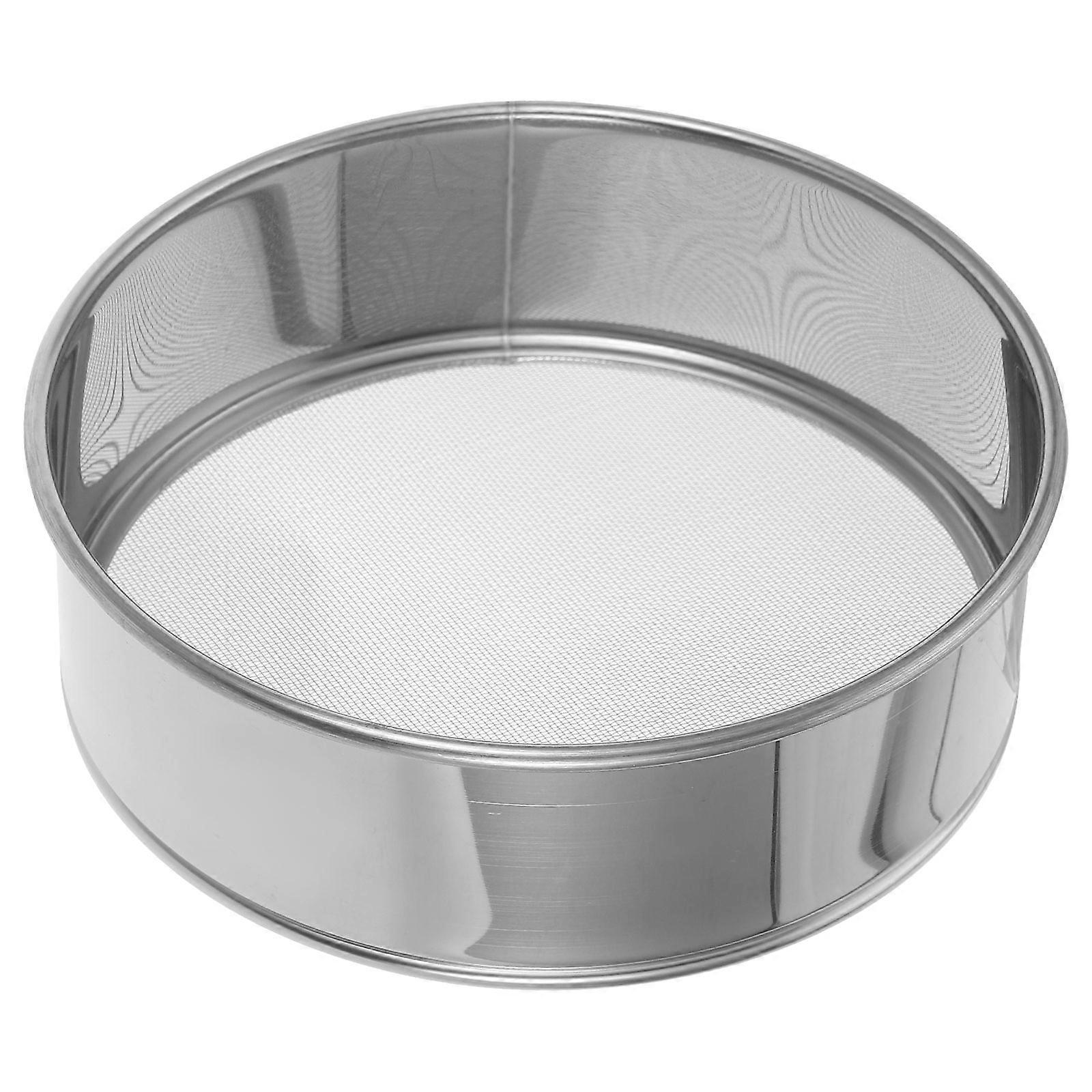 Stainless Steel Flour Sieve for Home Use Round Shape Fine Mesh Sifter