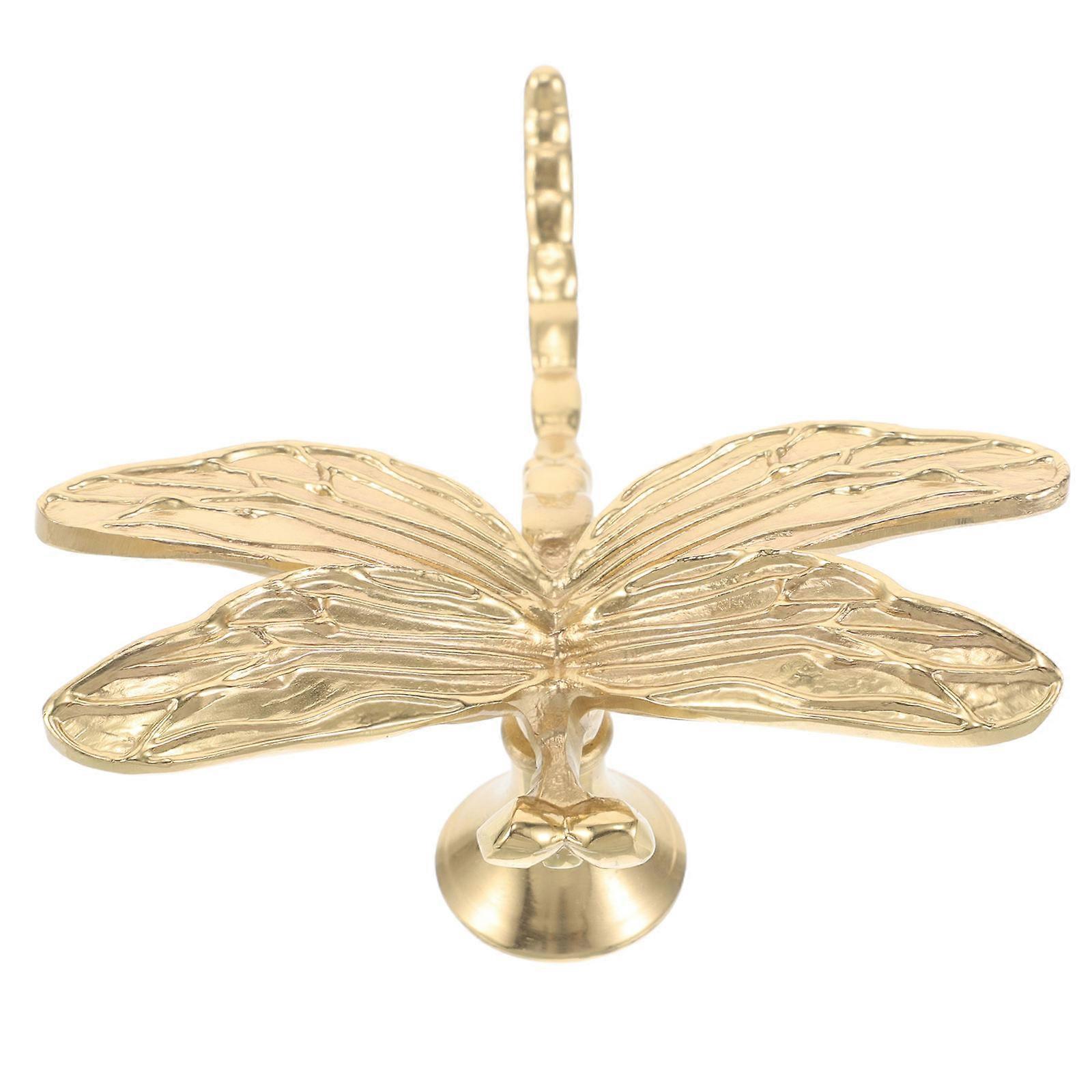 Vintage Drawer Pulls Brass Dragonfly Shaped Cabinet Knobs For Decorative Hardware 9.00X8.20X4.30CM 1Pcs