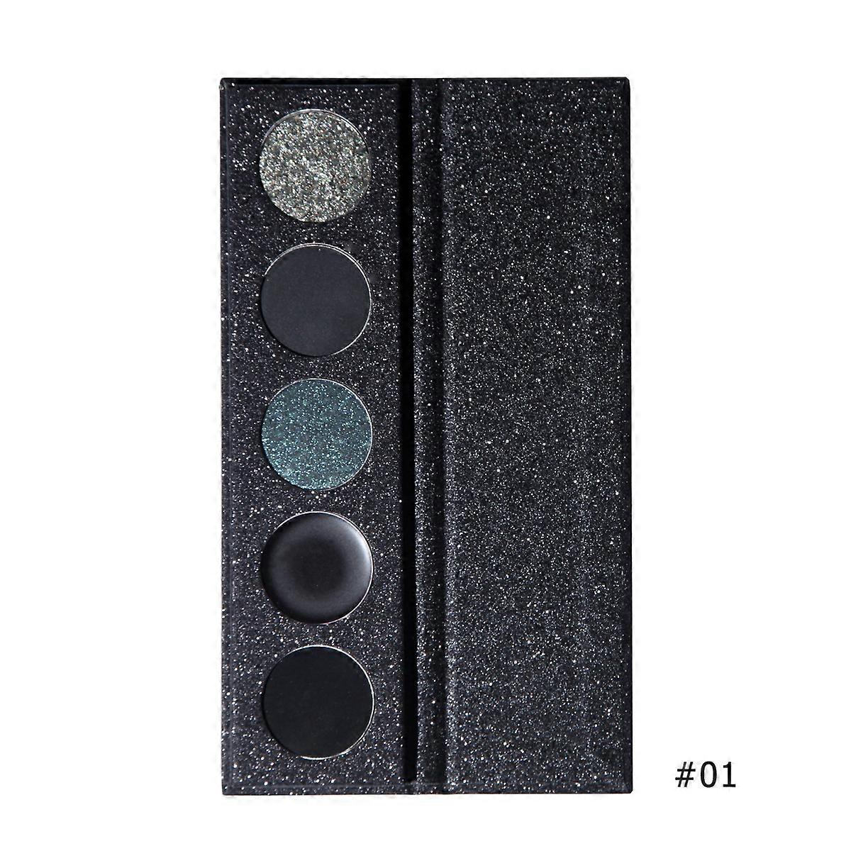 Extremely Dark Eye Shadow Tray Black Eye Shadow Blush Cream Temperature Change Makeup Halloween Party Makeup Plate Durable Makeup Color