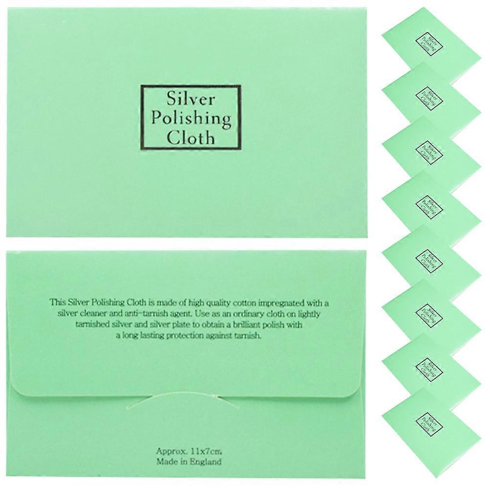 Soft Jewelry Cleaning Cloth Silver Polishing For Home Use 10Set