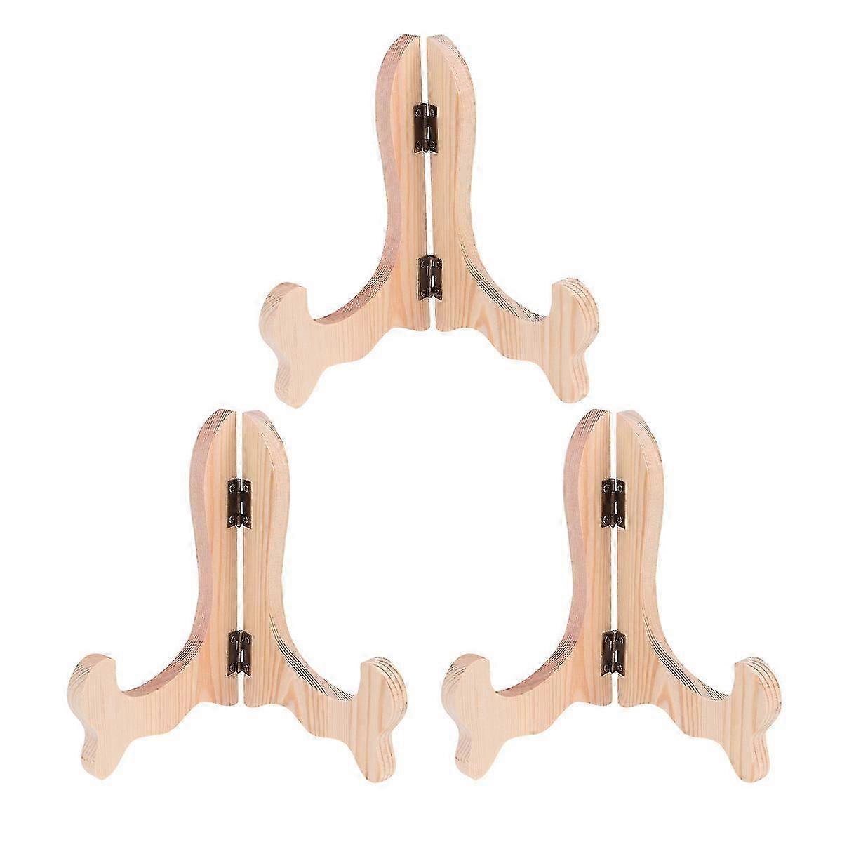 3PCS Pine Tea Cake Stand - 22X16CM for Home Party Shop Display